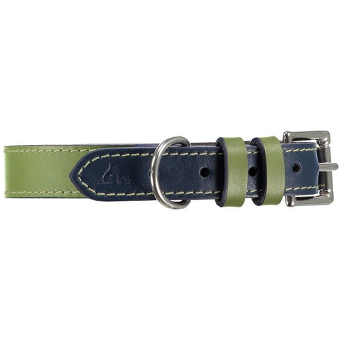 Richmond Dog Collar by Baker & Bray - Aloe/Cosmo - Pets Own Us - Baker & Bray - BB-41-01-13-XS United Kingdom