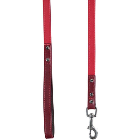 Richmond Dog Lead by Baker & Bray - Claret/Raspberry - Pets Own Us - Baker & Bray - BB-52-01-15 United Kingdom