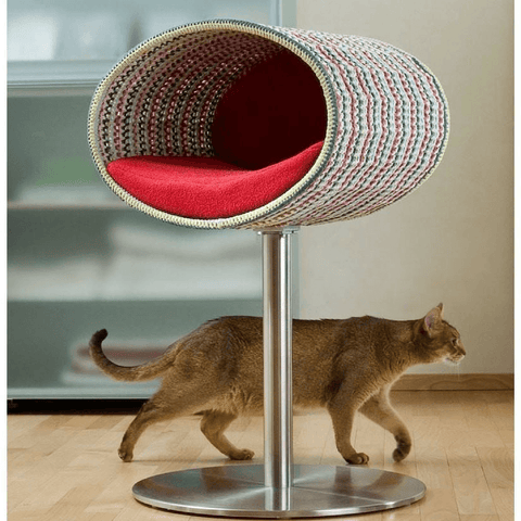 Rondo Crochet Cat Cave Stand by Pet Interiors - Pets Own Us - Pet Interiors - United Kingdom