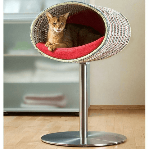 Rondo Crochet Cat Cave Stand by Pet Interiors - Pets Own Us - Pet Interiors - United Kingdom