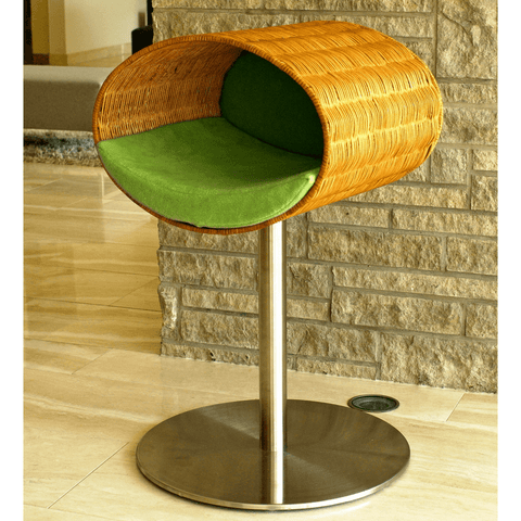 Rondo Wicker Cat Cave Stand by Pet Interiors - Pets Own Us - Pet Interiors - United Kingdom