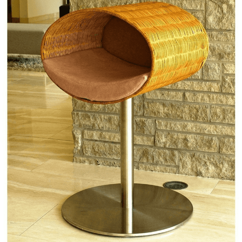 Rondo Wicker Cat Cave Stand by Pet Interiors - Pets Own Us - Pet Interiors - United Kingdom