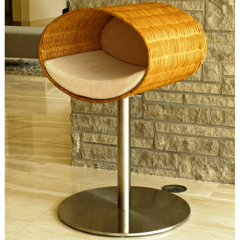 Rondo Wicker Cat Cave Stand by Pet Interiors - Pets Own Us - Pet Interiors - United Kingdom