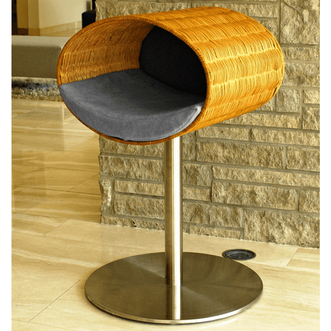 Rondo Wicker Cat Cave Stand by Pet Interiors - Pets Own Us - Pet Interiors - United Kingdom