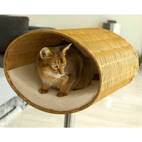 Rondo Wicker Cat Cave Stand by Pet Interiors - Pets Own Us - Pet Interiors - United Kingdom