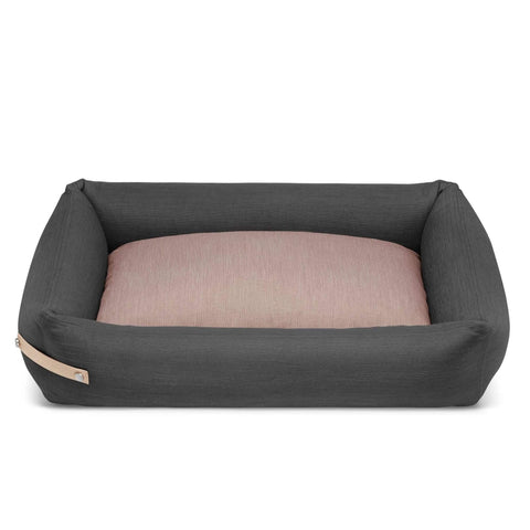 STOKKE Luxury High Side Dog Bed by Labbvenn in Grey/Pink - Pets Own Us - Labbvenn - United Kingdom