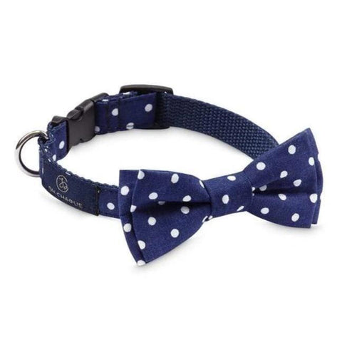 Street Bowtie by Oh Charlie - Navy & White Dots - Pets Own Us - Oh Charlie - United Kingdom