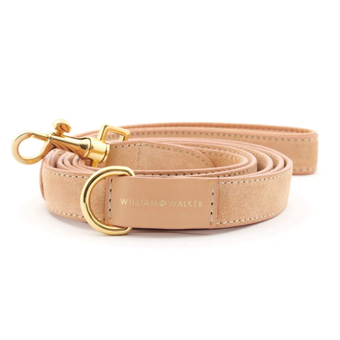Suede Leather Dog Leash by William Walker - Coral - Pets Own Us - William Walker - 120023 United Kingdom